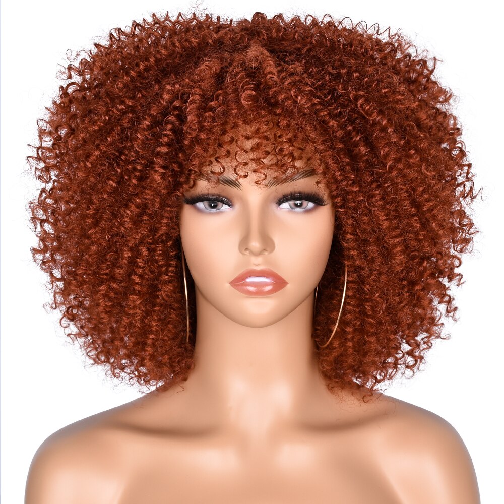 Short Afro Kinky Synthetic Hair Wig