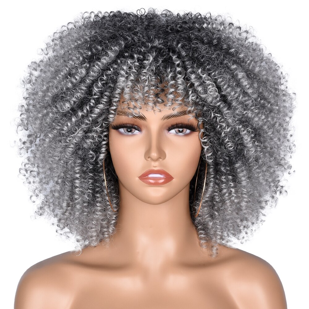 Short Afro Kinky Synthetic Hair Wig