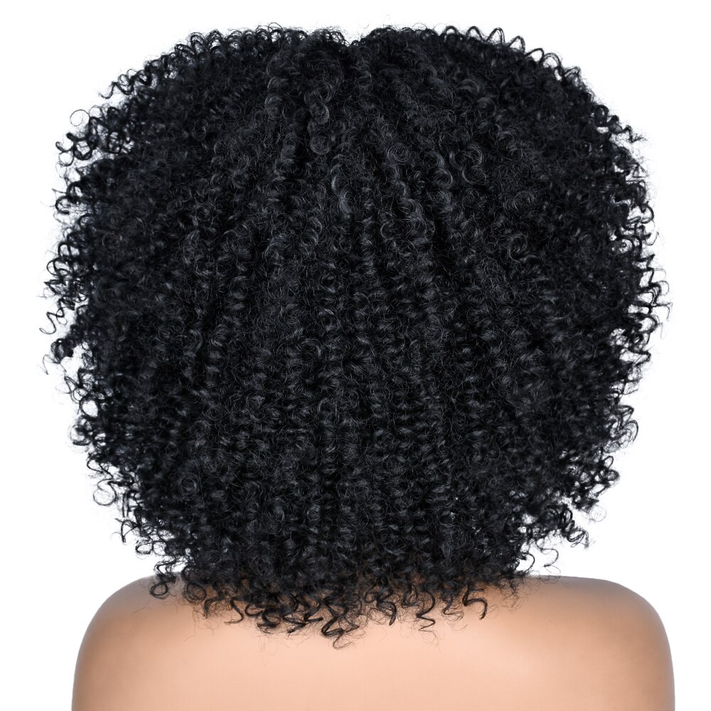 Short Afro Kinky Synthetic Hair Wig