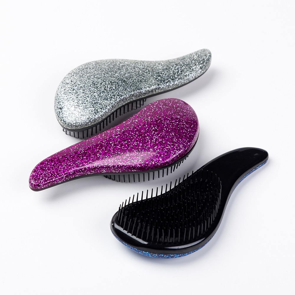 Glitter Design Portable Hair Brush