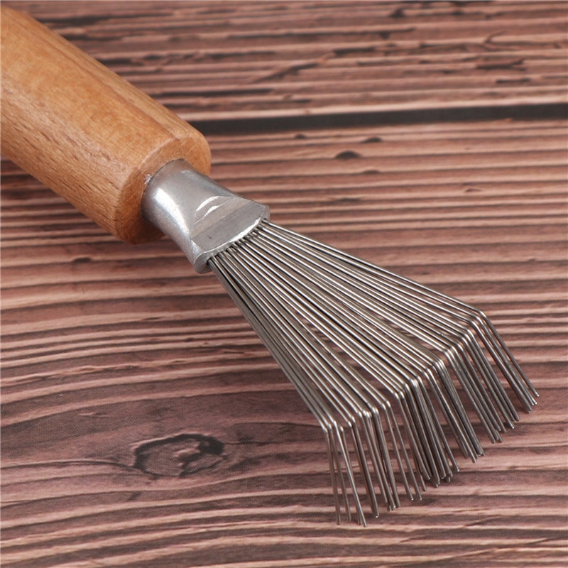 Eco-Friendly Wooden Comb Cleaner