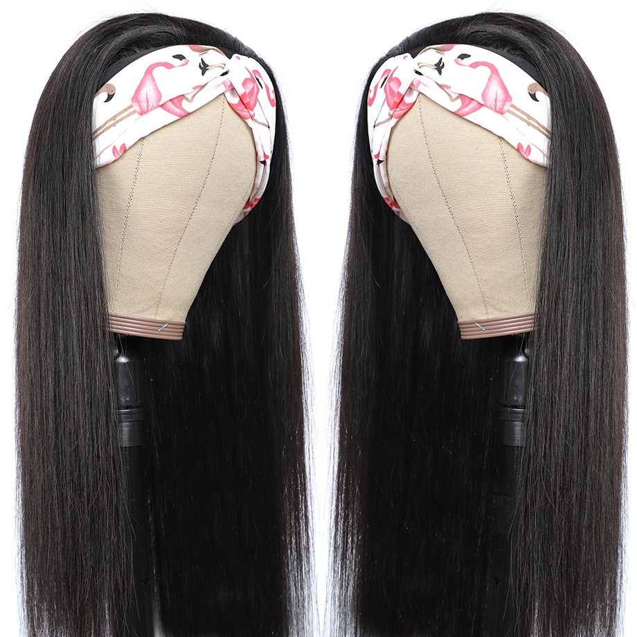 Women's Human Hair Headband Wig