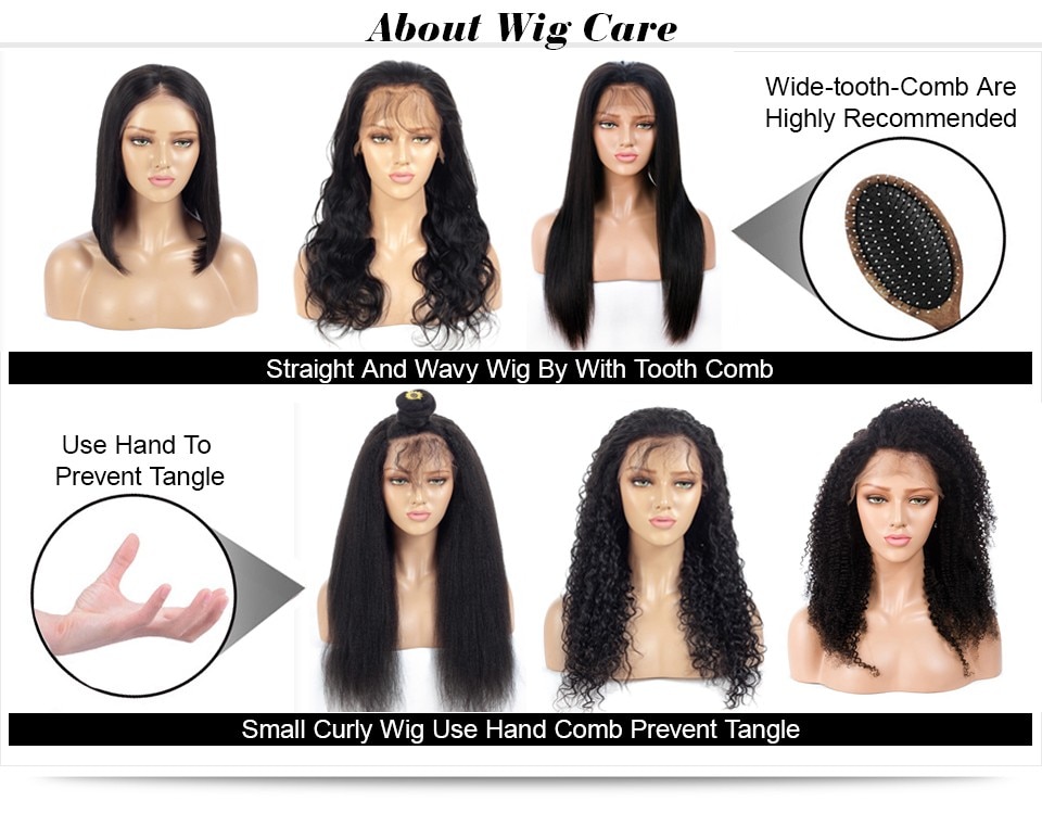 Brazilian Water Wave Human Hair Wig with Bang