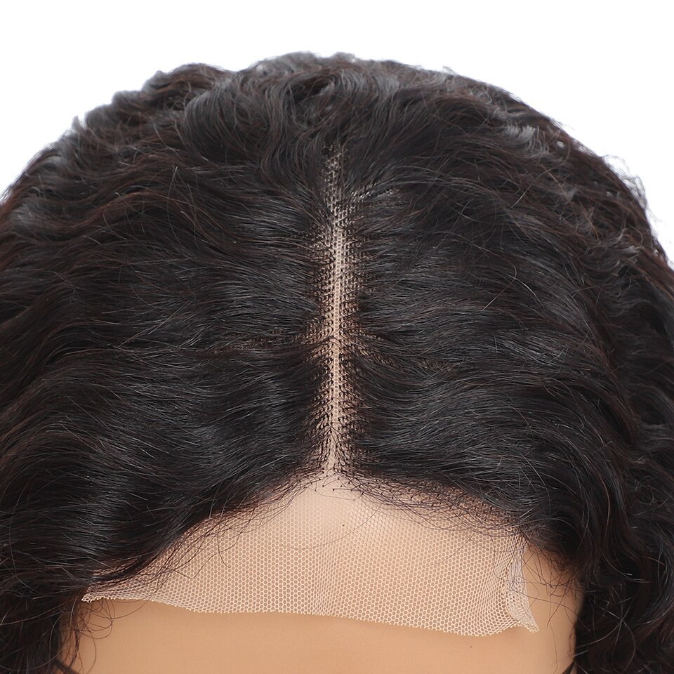 Curly Human Hair Lace Closure Wig