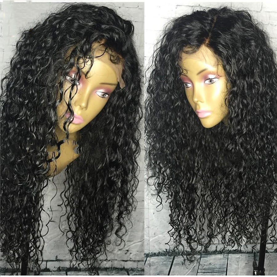 Long Curly Natural Black Wig