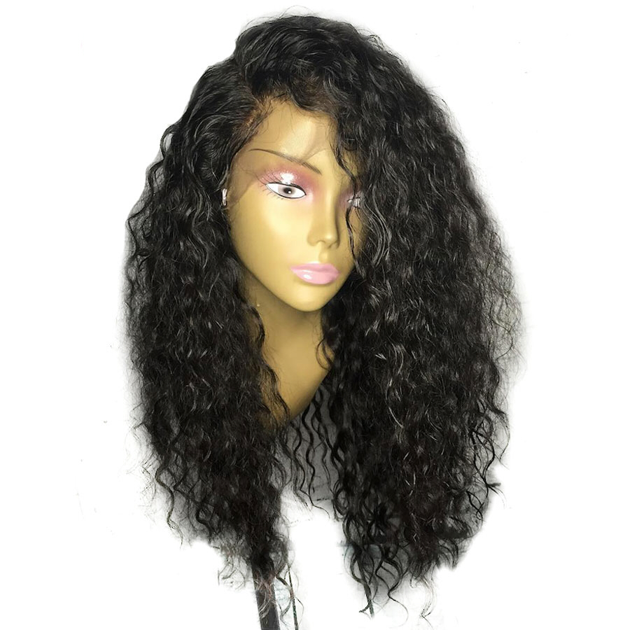 Long Curly Natural Black Wig