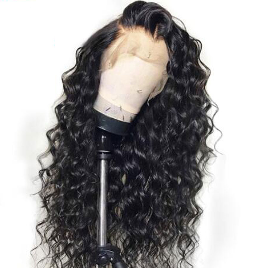 Full Lace Curly Human Hair Glueless Wig