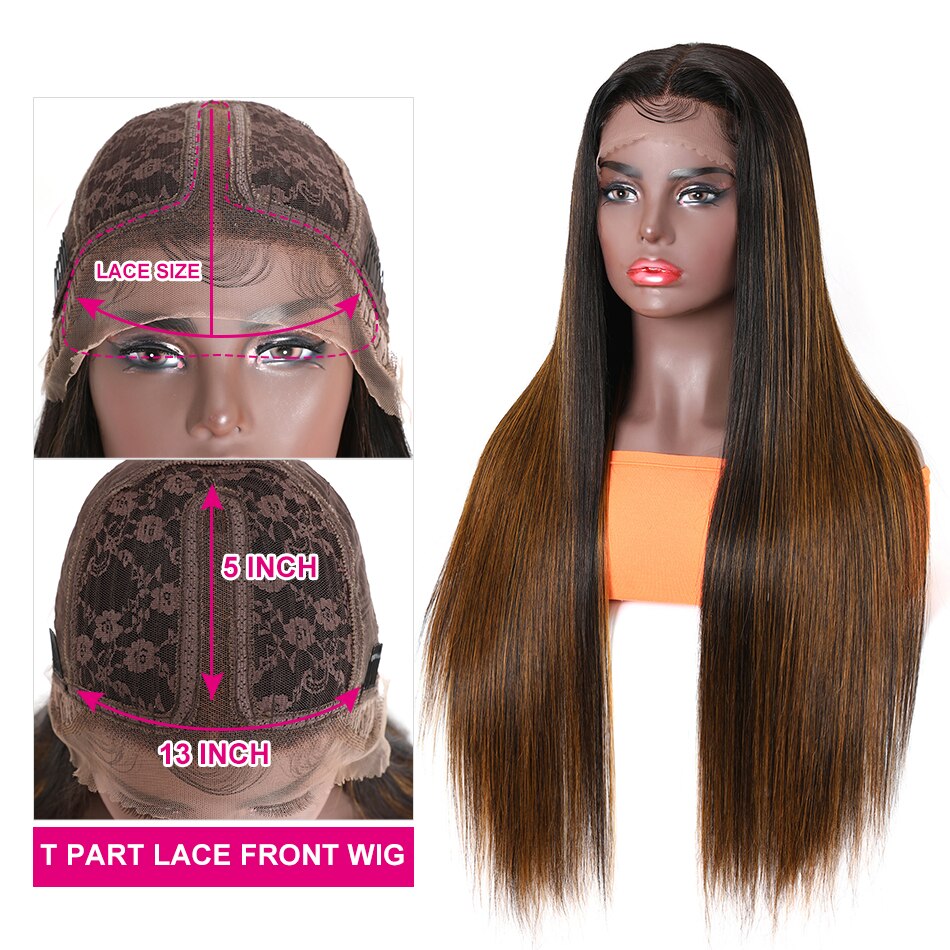 Straight T-Part Lace Wig