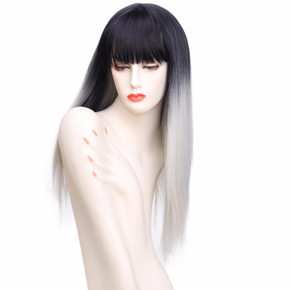 Women's Coloured Long Straight Wig