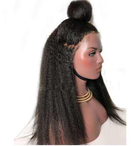 Kinky Straight Lace Front Brazilian Hair Wig