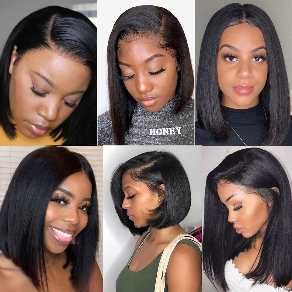 13x4 Lace Front Short Bob Human Hair Wig