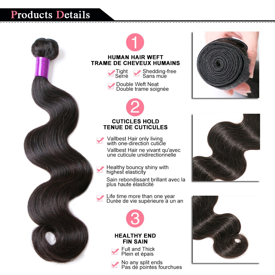 Body Wave 100% Remy Peruvian Hair Bundles