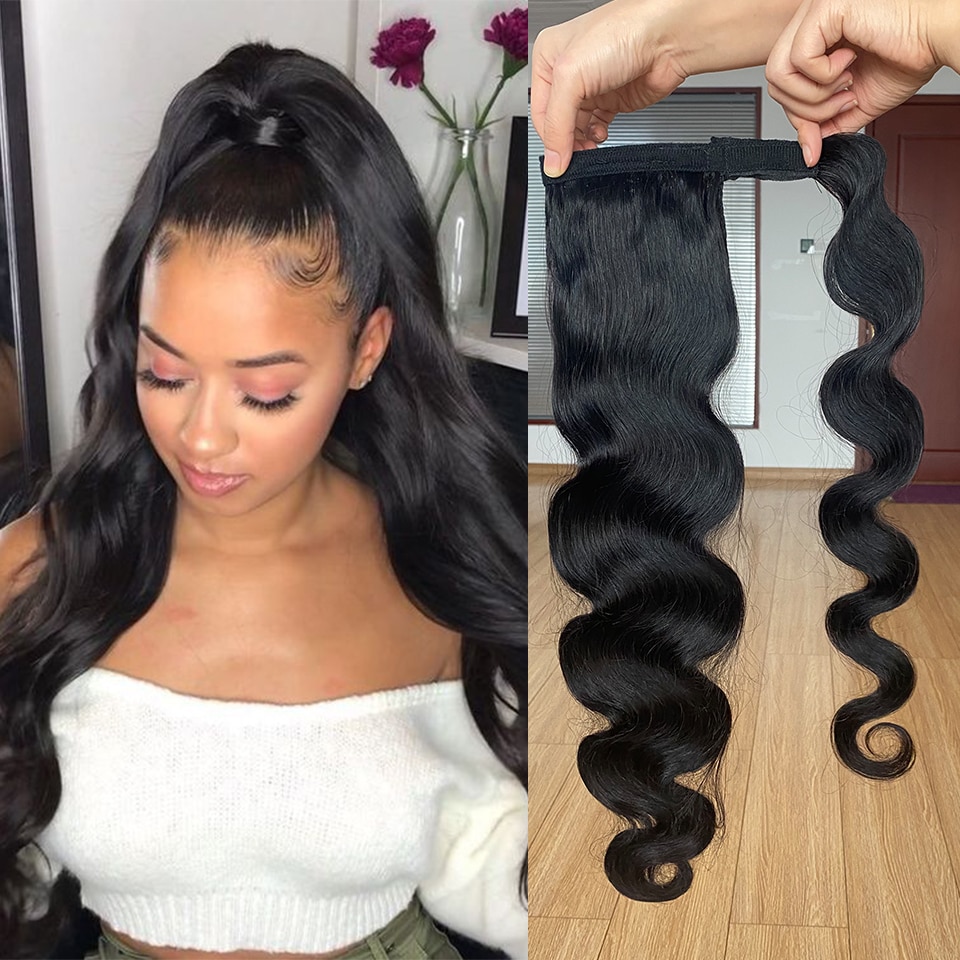 Wrap Around Human Hair Ponytail