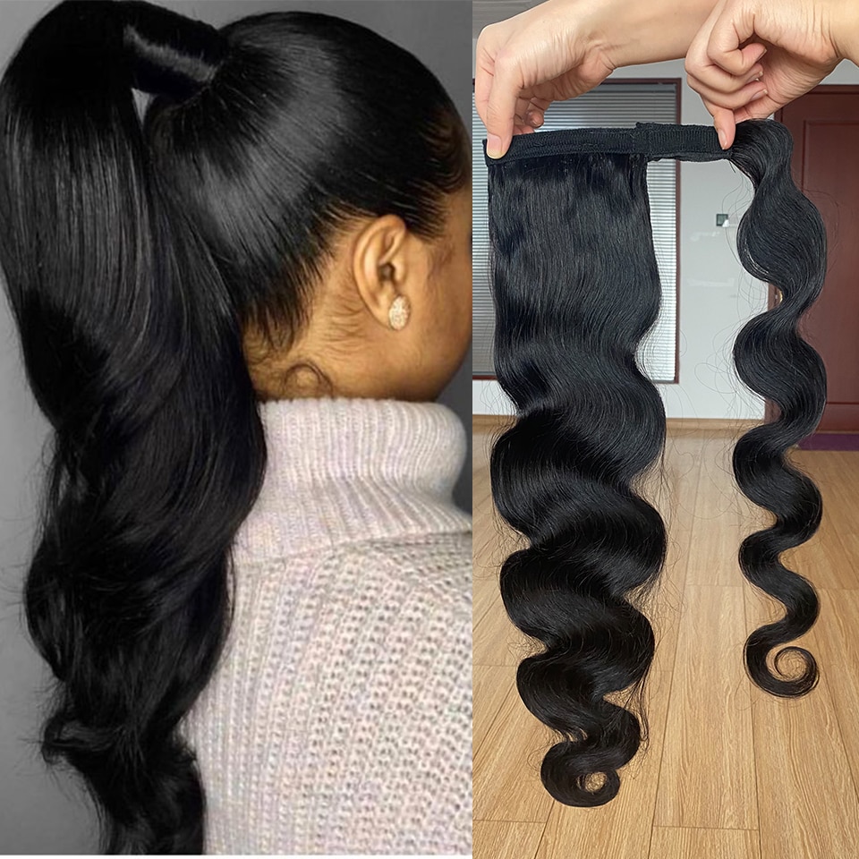 Wrap Around Human Hair Ponytail