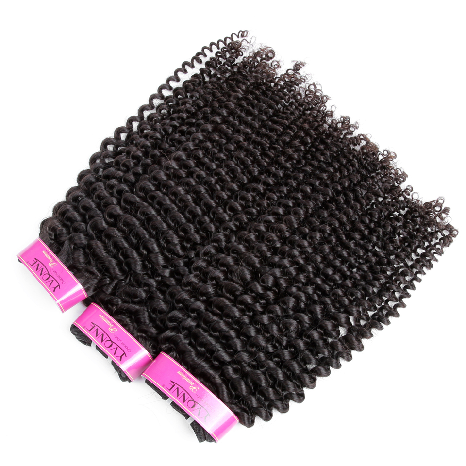 Natural Color Curly Brazilian Hair Weaves