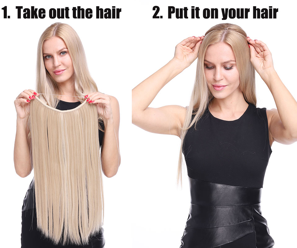 Long Synthetic Hair Extensions