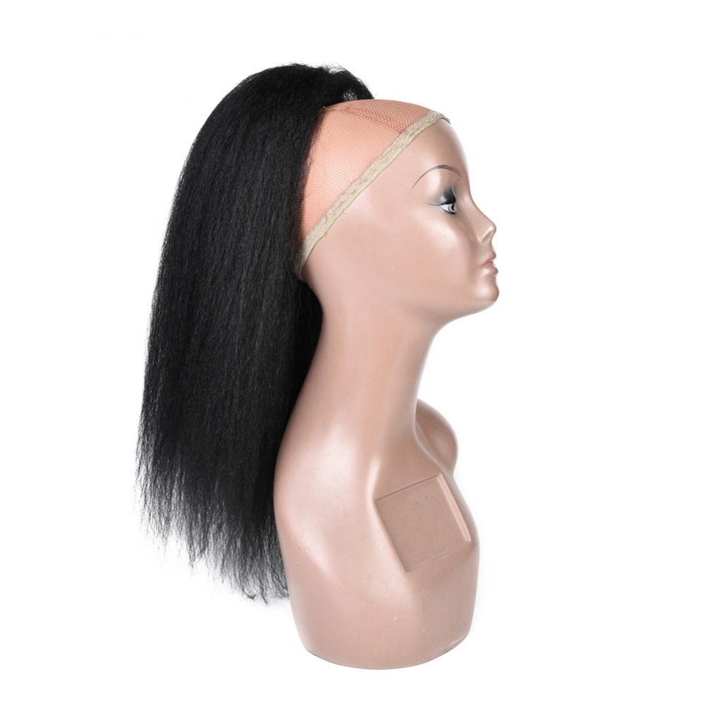 Long Kinky Straight Ponytail Synthetic Hair Extension