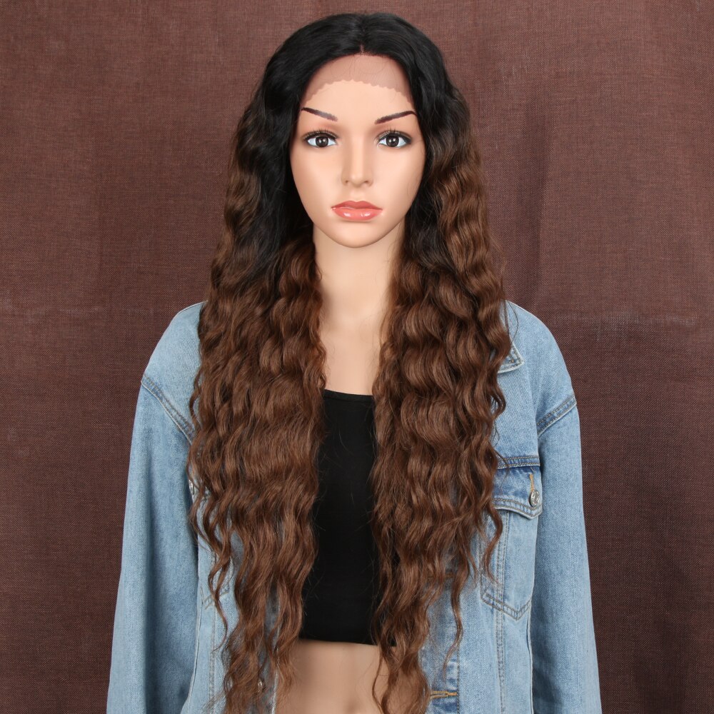 Lace Front Deep Wave Ombre Wig